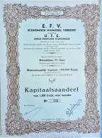 Economisch Financieel Verbond - Gent - 1959 - Kapitaalsaandeel - Banque & Assurance