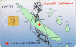 NOUVELLE CALEDONIE NEW CALEDONIA Telecarte Phonecard  NC34A 1100 Ex. Croix Rouge Cagou Non Numérotee UT B - Nouvelle-Calédonie