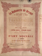 La Rubanerie De Deynze - Anc. Etblissements J.Gevaert & Fils - 1946 - Part Sociale - Other & Unclassified