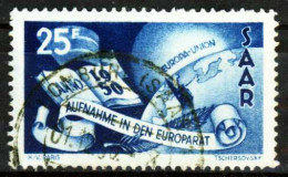 SAARLAND 1950 Nr 297 Zentrisch Gestempelt X202C8E - Gebraucht