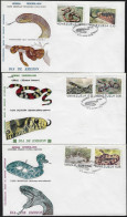 Venezuela 1972 Y&T 852 à 857 Sur FDC. Reptiles Du Venezuela, Serpents - Serpientes