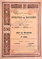 S.A. Pyrites De Bossmo (1897) Anvers - Miniere