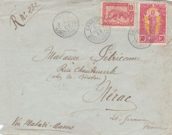 From French Congo To France - 1908 - Cartas & Documentos