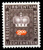 LIECHTENSTEIN DIENST Nr 56 Postfrisch S7E7772 - Servizio