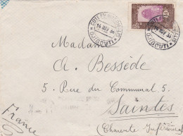 From Djibouti To France - 1936 - Cartas & Documentos