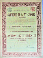 S.A. Carrières De Saint Georges - Action De Dividende (FELUY) - Mijnen
