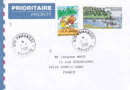 From Mayotte To France - 2001 - Covers & Documents