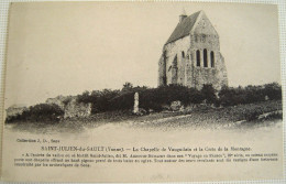 CPA Années 1920 SAINT-JULIEN-DU-SAUT La Chapelle De Vauguilain, Crête De La Montagne  Bourgogne, Sens, - Saint Julien Du Sault