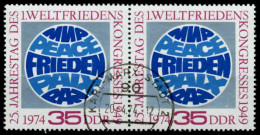 DDR 1974 Nr 1946 Zentrisch Gestempelt WAAGR PAAR X694956 - Gebraucht