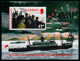 ALDERNEY Block 1 Postfrisch X6A6906 - Alderney