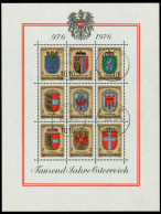 ÖSTERREICH Block 4 Zentrisch Gestempelt S1C8DD6 - Blocks & Sheetlets & Panes