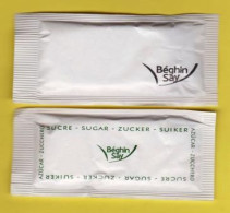 3 Sachets De Sucre " Béghin Say  " (scann Recto-verso) [S010]_Di003 - Sugars