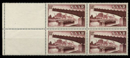 SAARLAND 1952 Nr 330L Postfrisch VIERERBLOCK X7A13E6 - Unused Stamps