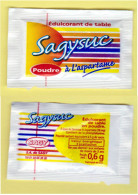 Sachet D'édulcorant " SAGYSUC "  [sucre] (scan Recto-verso) [S003]_D294 - Azúcar