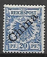 GERMANIA REICH  UFFICI IN CINA  1897-1900  FRANCOBOLLI DELLA GERMANIA  SOPRASTAMPATO  YVERT. 4A  MLH  VF - Cina (uffici)