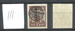 Russia Russland LETTLAND Latvia 1919 Michel 22 Westarmee Western Army * Vertically Ribbed Paper Type - Armada Del Este