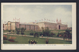 LOUISIANA PURCHASE EXPOSITION 1904 St. Louis - PALACE OF HORTICULTURE - Glitter - Tentoonstellingen