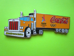 Gros Pin's Coca-Cola Mac Do McDonald's Camion Paris Ville Candidate JO Jeux Olympiques 2024 - #532 - Coca-Cola