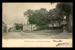 78 - THOIRY - PLACE ET FONTAINE - Thoiry