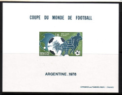 MONACO MI-NR. 1315 POSTFRISCH(MINT) ALS SONDERDRUCK 1978 FUSSBALL WM GESCHNITTEN - Bloques