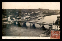 91 - CORBEIL - LA SEINE ET LES COTEAUX DE PERRAY PRISE DE L'HOTEL DE VILLE - Corbeil Essonnes