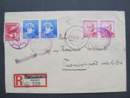 BRIEF Hanušovice - Turnov 1945 Provisorium  // P7166 - Cartas & Documentos