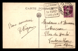 CACHET DAGUIN - CLERMONT-EN-ARGONNE SA FORET CURE D'AIR (MEUSE) - Mechanical Postmarks (Other)