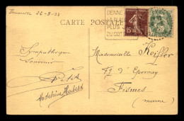 CACHET DAGUIN - DENNEVILLE LA PLAGE LA PLUS JOLIE DU COTENTIN (MANCHE) - Mechanical Postmarks (Other)