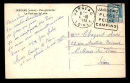 CACHET DAGUIN - JARGEAU PLAGE PECHE CAMPING (LOIRET) - Mechanical Postmarks (Other)