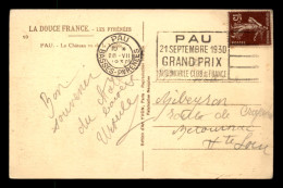 OBLITERATION MECANIQUE - PAU - PAU 21 SEPTEMBRE 1930 GRAND PRIX AUTOMOBILE CLUB DE FRANCE - Mechanical Postmarks (Other)