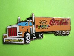 Gros Pin's Coca-Cola Mac Do McDonald's Camion Paris Ville Candidate JO Jeux Olympiques 2012 - #003 - Coca-Cola