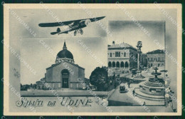 Udine Città Saluti Da Aereo Cartolina QT2768 - Udine