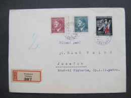 BRIEF Všetaty - Josefov 1943   / P7184 - Briefe U. Dokumente