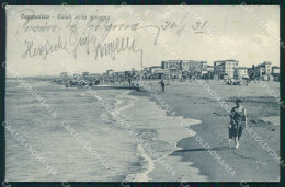 Forlì Cesenatico Saluti Dalla Spiaggia RIFILATA FORO Cartolina RB6726 - Forli