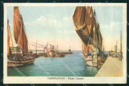 Forlì Cesenatico Porto Canale Barche Cartolina RB6732 - Forlì