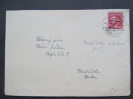 BRIEF Tábor - Jihlava 1943 Bahnpost   / P7194 - Storia Postale