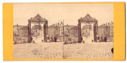 Vue Stéréoscopique-Photo Photographe Inconnu,  Vue De Paris, Vue De Das Tor Des Château Versailles  - Photos Stéréoscopiques