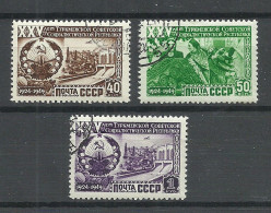 RUSSLAND RUSSIA 1950 Michel 1439 - 1441 O - Oblitérés