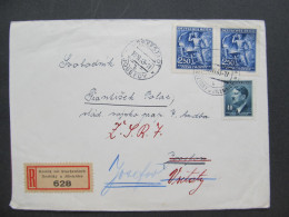 BRIEF Roztoky U Jilemnice - Všetaty - Josefov Irrläufer 1943  / P7186 - Covers & Documents