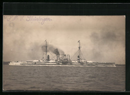 Foto-AK Kriegsschiff SMS Thüringen In Fahrt  - Guerra