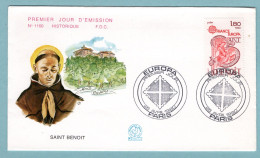 FDC France 1980 - Europa 1980 -  Saint Benoit - YT 2086 - Paris - 1980-1989