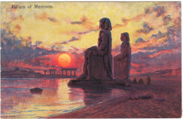 Egypt - Illars Of Memonon Artist  Drawn - Altri & Non Classificati