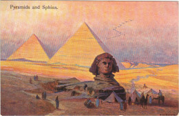 Egypt - Pyramids Adn Sphinx Artist  Drawn - Altri & Non Classificati