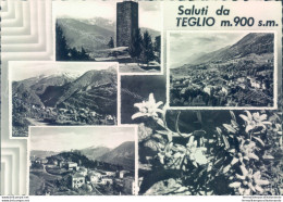 D98 -cartolina  Provincia Di Sondrio -saluti Da Teglio 4 Vedutine - Sondrio
