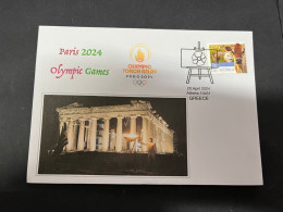 22-4-2024 (2 Z 42) Paris Olympic Games 2024 - The Olympic Torch Relay In Athens Acropolis (20-4-2024) - Zomer 2024: Parijs