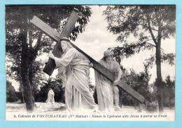 CP 44 - Calvaire De Pontchateau - Simon Le Cyrénéen Aide Jésus à Porter Sa Croix - Pontchâteau