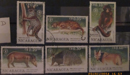 NICARAGUA ~ 1991 ~ S.G. NUMBERS S.G. 3079 - 3084. ~ 'LOT D'  ~ ANIMALS ~ VFU #03516 - Nicaragua