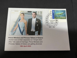 22-4-2024 (2 Z 42) Greece Prince Nikolaos And Princess Tatiana Announced Their Divorce On 19-4-2024 - Familles Royales
