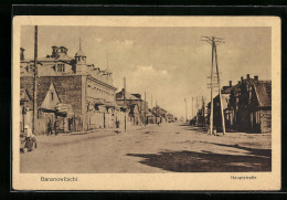 AK Baranowitschi, Blick In Die Hauptstrasse  - Polen