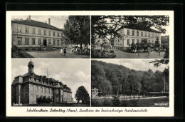 AK Liebenburg / Harz, Schullandheim, Schloss, Landheim Der Braunschweiger Pestalozzischule, Waldbad  - Braunschweig